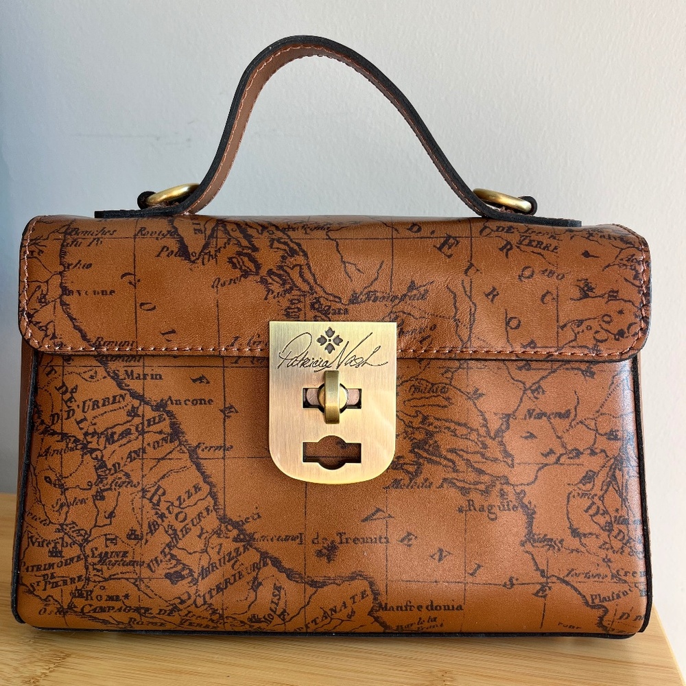 Patricia Nash Leather Handbag with Crossbody Strap